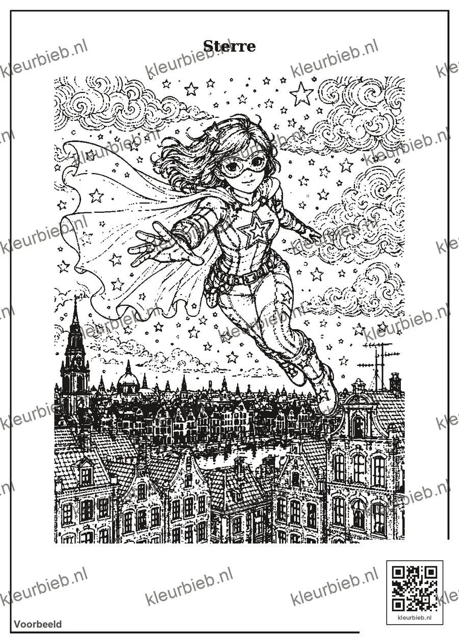 Kleurplaat: Sterre